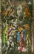El Greco baptism of christ painting